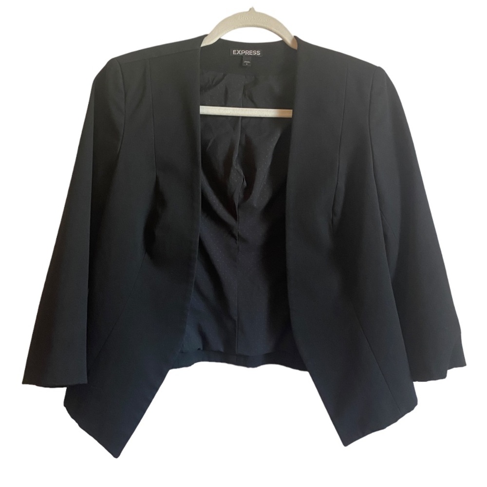 Express Black Open-Front Blazer
